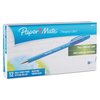 Paper Mate FlexGrip BP Pen, Stick, Fine 0.8 mm, Blue Ink, Blue Barrel, PK12 9660131